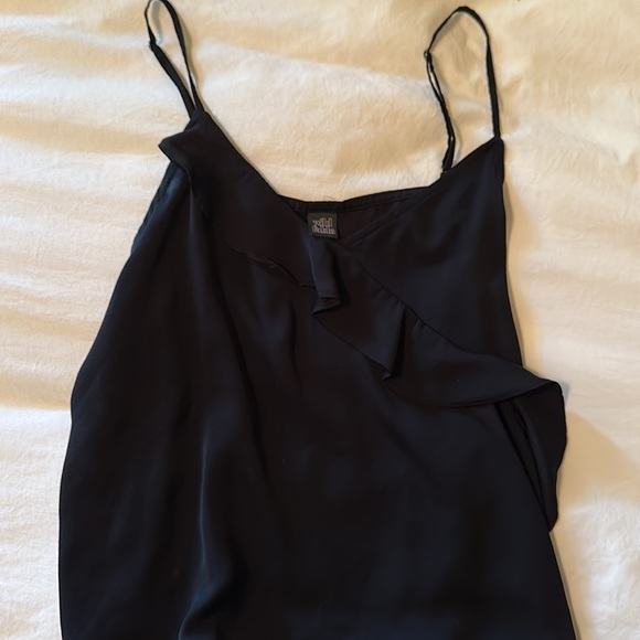 wild fable black ruffle tank top - Picture 3 of 4